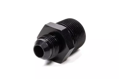 Fragola Straight Adapter Fitting #12 x 1 MPT Black 481619-BL