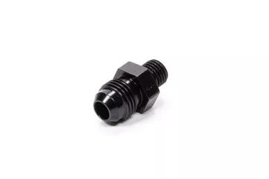 Fragola Straight Adapter Fitting #6 x 1/4 MPT Black 481606-BL