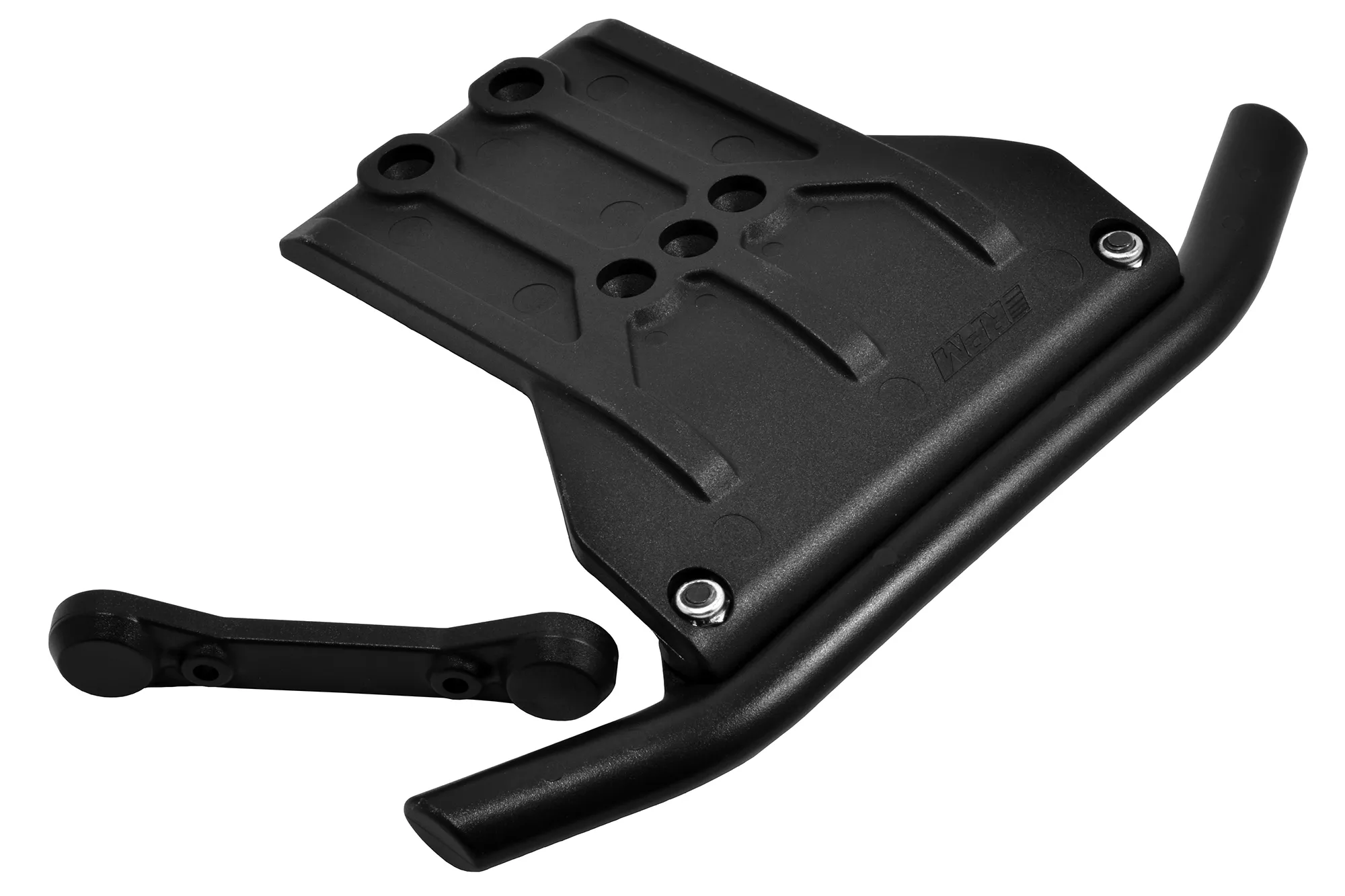 Front Bumper and Skid Plate (Black), Traxxas Sledge