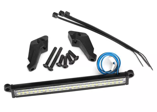 Front LED Light Bar (High-Voltage) (52 White LED's, Double Row, 100mm Wide)