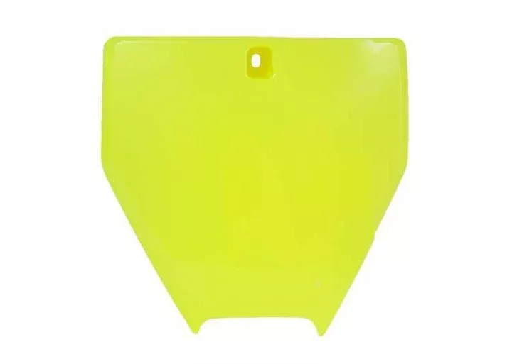 FRONT PLATE 17-23 HUSKY TC65, NEON YELLOW, RTECH R-TBHSQGF0065