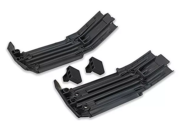 Front & Rear Skidplates with Rubber Impact Cushions, X-Maxx