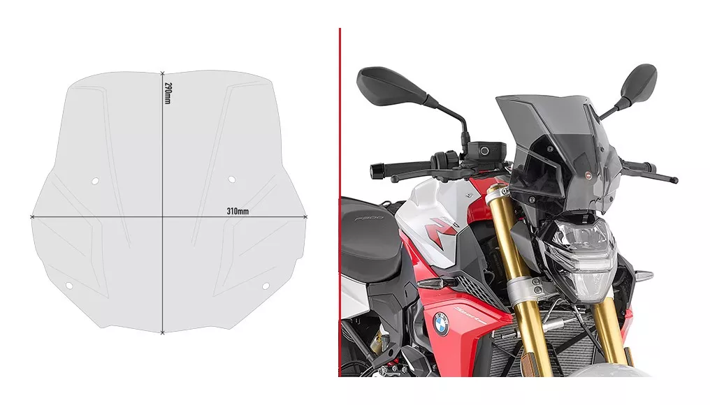 Givi 5139S Windscreen BMW F900R 2021-2024