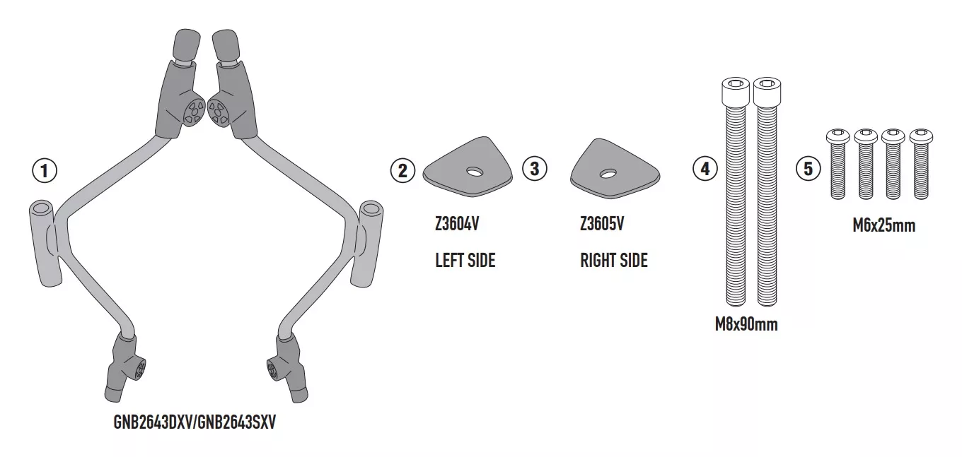 Givi A5139A Windscreen Fit Kit Piaggio Beverly 400 S 2021