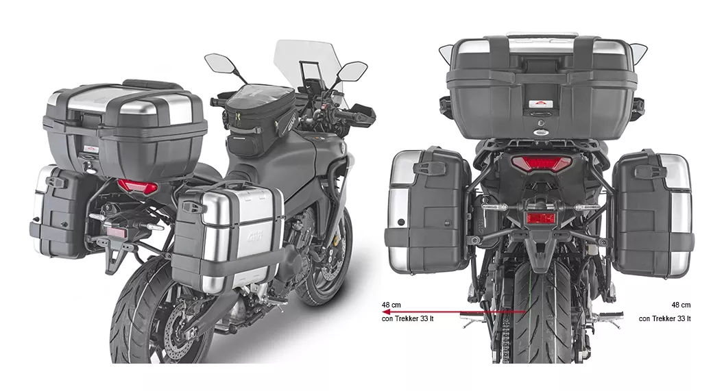 Givi PLO2159MK Side Case Racks Yamaha Tracer 9 GT 2021-2022