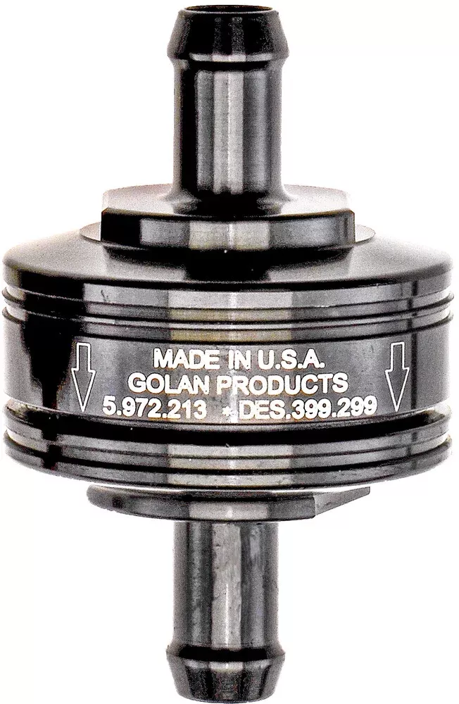 Golan Super Mini Fuel Filter Black 1/4″ Barb Fitting – 70-250G-BLACK