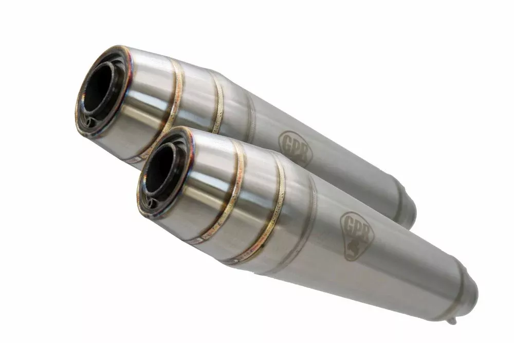 GPR Deeptone Inox Cafè Racer Silencers For BMW R65 1985-1992 CAFE.4.DE