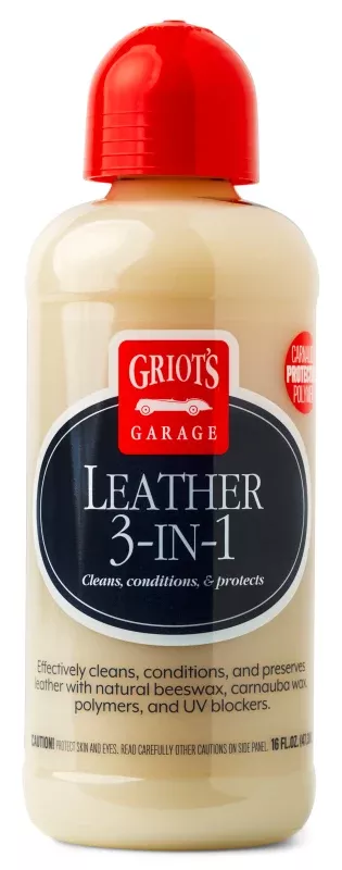 Griots Garage Leather 3-in-1 Cream – 16oz