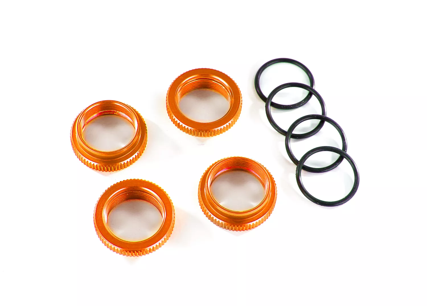 GT-Maxx Shock Spring Retainer (Adjuster), Anodized Aluminum (4) (Assembled with O-Ring)