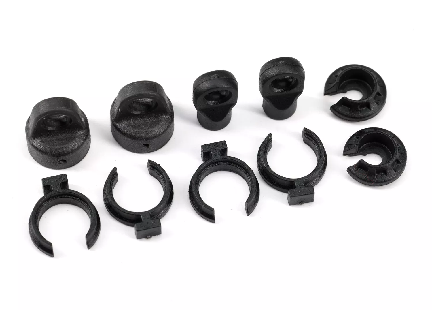 GTM Shock Rebuild Kit (Caps, Spring Retainers, Rod Ends, Preload Spacers) (Refreshes 2 Shocks)