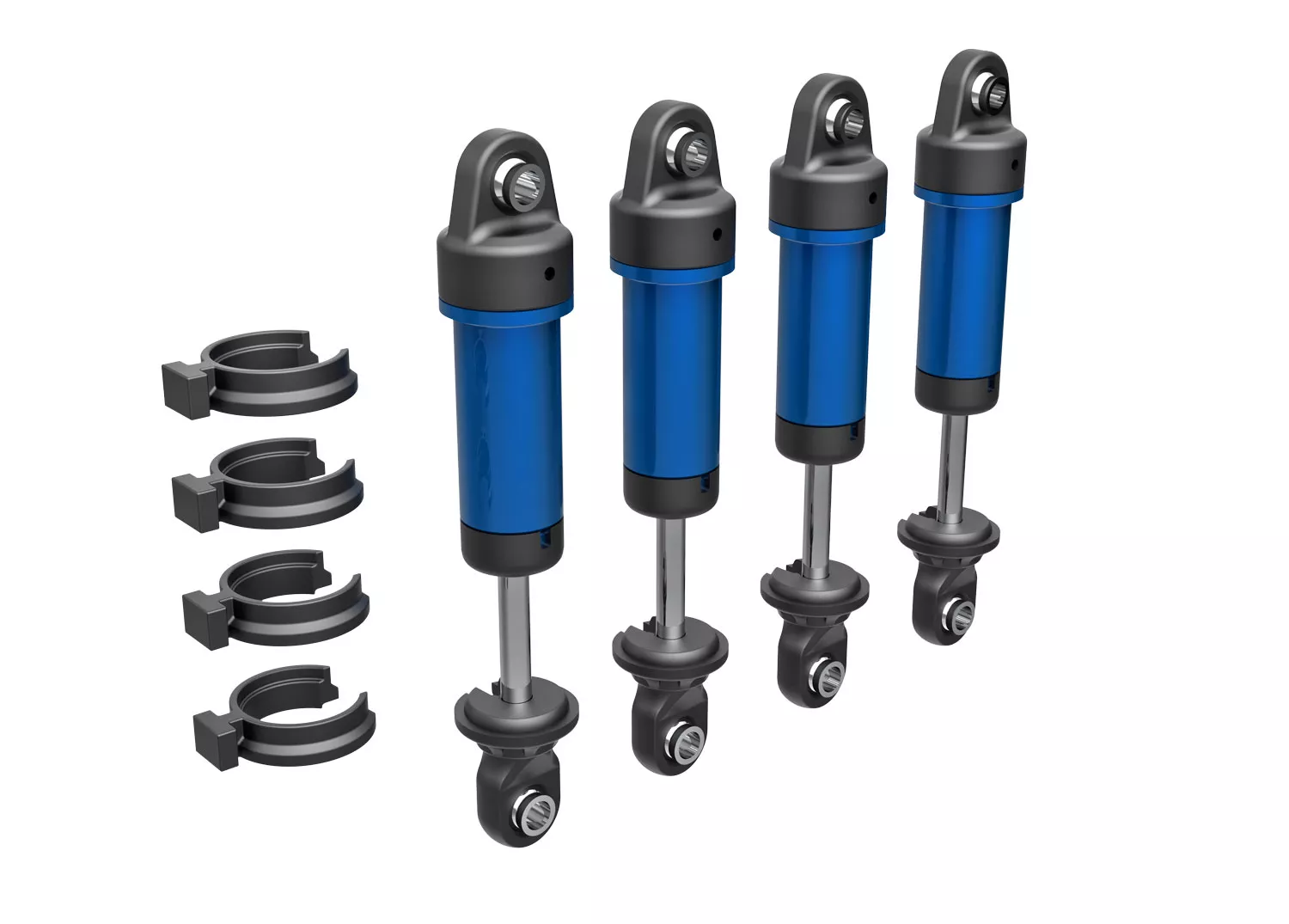 GTM Shocks (Blue, Red, Green, Orange, or Dark Titanium-Anodized) (Fully Assembled without Springs) (2)