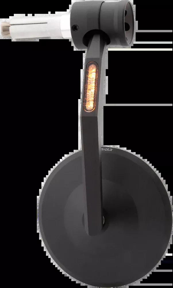 Highsider Montana RIM Handlebar Mirror With RUN Lights Turn Signals – 301-529-OLD