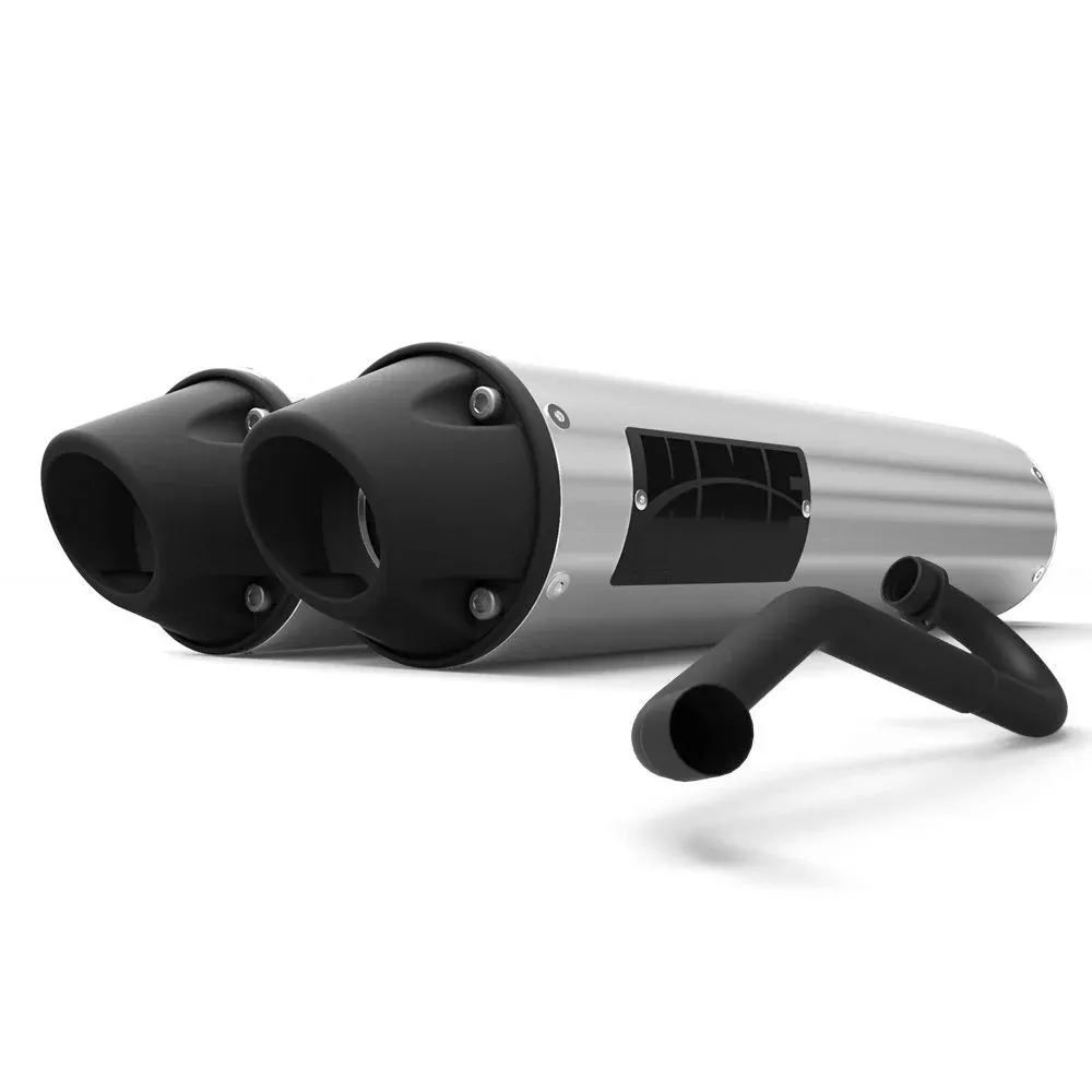 HMF Muffler Polaris RZR Pro XP 20-24 Brushed Performance Dual Full System Exhaust