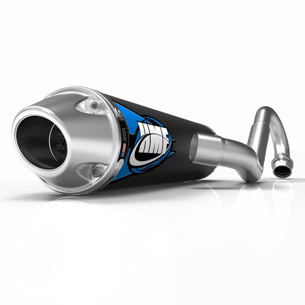 HMF Muffler Yamaha Raptor 125 11-14 Black Competition Full System Exhaust Euro End Cap
