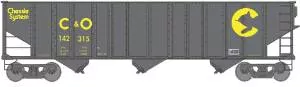 HO 100t 3-Bay Hopper Chessie/C&O #142315Bachmann Train HO Scale