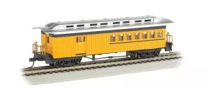 HO 1880's Combine Unlttrd/yelBachmann Train HO Scale