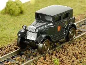 HO 1929 Track Inspection Sedan PRR/DC.DCCBroadway Limited Train HO Scale