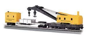 HO 250t Crane & Boom Car PRRBachmann Train HO Scale