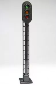 HO 3-Color Lighted Block Signals/3pkBachmann Train HO Scale