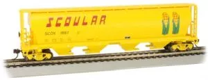HO 4-Bay Cyl.Hopper Scoular #1687Bachmann Train HO Scale