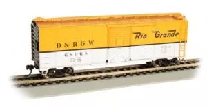 HO 40' PS-1 Boxcar D&RGW #68968yel&silBachmann Train HO Scale