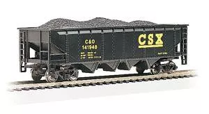 HO 40' Quad Hopper CSX/blkBachmann Train HO Scale