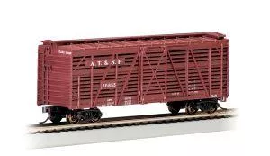 HO 40' Stock Car SFBachmann Train HO Scale