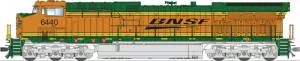 HO AC6000CW Diesel BNSF #6440/SwooshBroadway Limited Train HO Scale