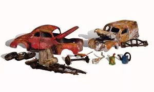 HO AutoScenes/Junk CarsWoodland Scenics Train HO Scale