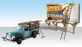 HO AutoScenes/Sign SlingersWoodland Scenics Train HO Scale