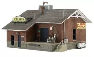 HO B/U Chip's Ice HouseWoodland Scenics Train HO Scale