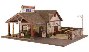 HO B/U Ethyl's Gas & ServiceWoodland Scenics Train HO Scale
