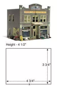 HO B/U Harrison's HardwareWoodland Scenics Train HO Scale