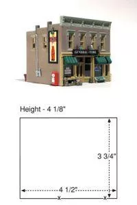 HO B/U Lubener's General StoreWoodland Scenics Train HO Scale