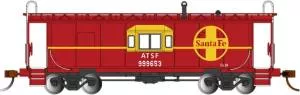 HO Bay-Window Caboose SF w/Roof WalkBachmann Train HO Scale