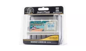 HO Billboard Monroe's Drive-InWoodland Scenics Train HO Scale