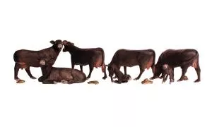 HO Black Angus CowsWoodland Scenics Train HO Scale