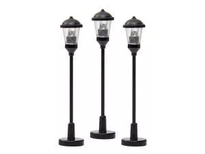 HO Blvd Lights - Clear3 pack Train HO Scale
