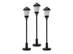 HO Blvd Lights - Frosted3 pack Train HO Scale