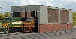 HO Double Stall Engine ShedBachmann Train HO Scale