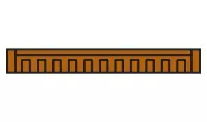 HO DPM Cornice Fancy/8pcWoodland Scenics Train HO Scale