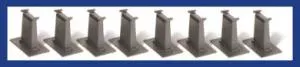 HO EZ Track Tall Pier Set/8pcBachmann Train HO Scale