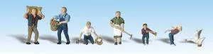 HO Farm PeopleWoodland Scenics Train HO Scale
