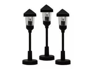 HO Gas Lamps - Clear3 pack Train HO Scale