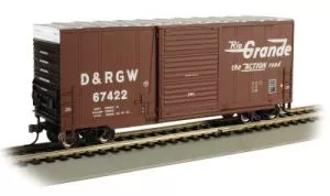 HO Hi-Cube Boxcar w/Sliding Door D&RGWBachmann Train HO Scale