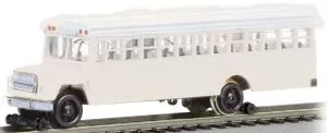 HO Highrailer Bus/whtBachmann Train HO Scale