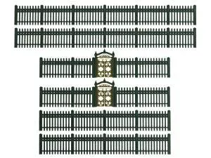 HO Iron Fence - GreenLionel Train HO Scale