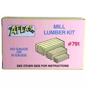 HO Mill LumberAtlas Train HO Scale