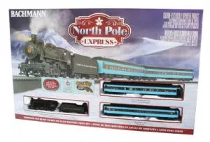 HO North Pole Express Steam Psg.Set/2-6-2Bachmann Train HO Scale