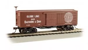 HO Old-Time Boxcar B&O/Globe LineBachmann Train HO Scale